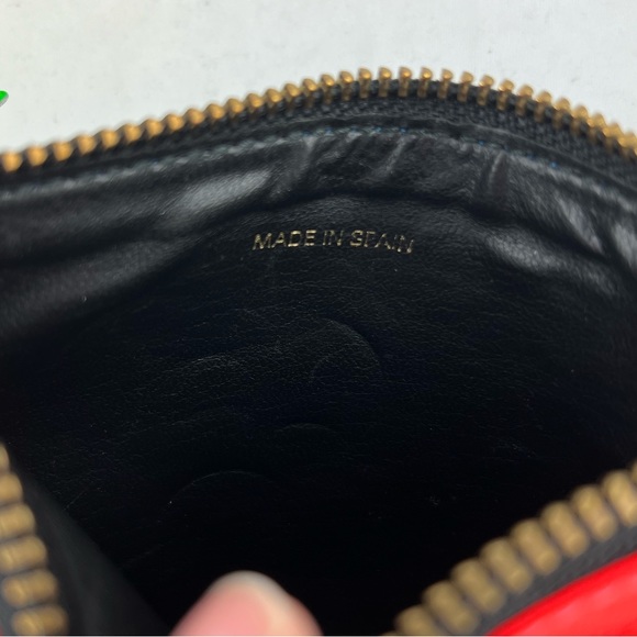 Commes Des Garçons Neon Colourblock Wallet Pouch - Picture 4 of 4